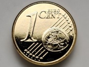 1 Euro cent 2000 Holandia Pozłacane stan 1 (1090)