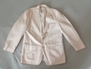 Męska lniana marynarka camel  54 XL, kremowa, beż