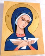 Matka Boska, Maryja z Duchem Św. PNEUMATOFORA-org.ikona ręcznie pisana