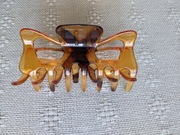Zapinka do włosów krab – 9 cm, kolor bursztynowy