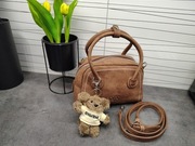 Torebka brązowa listonoszka kuferek