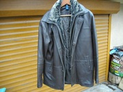 Kurtka skórzana męska jesienno zimowa