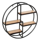 Nowa półka ścienna Costway 4 poziomy, okrągła, metalowa rama