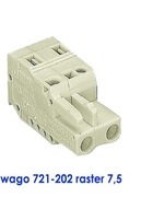 Gniazdo wago 721-202 2-bieguny 