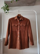 Brązowa koszula wierzchnia sztruksowa s.Oliver shacket vintage
