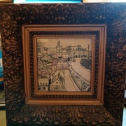 Projekt grafiki autorstwa Mariana Stępnia do Pożegnań Warszawskich 