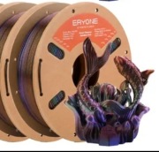 Nowy Filament ERYONE PLA płonąca tytanowa tęcza wielokolorowy brokatowy