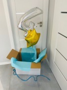 Balony z helem , cyfra balon napompowana 