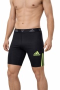 Spodenki kompresyjne Adidas czarne neon/ trening