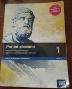 Ponad słowami Komplet część 1 i 2 podrecznik do języka polskiego