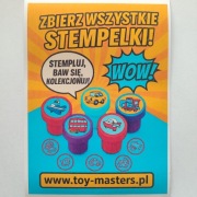 Kapsuła z zabawką pieczątki 45mm 200szt