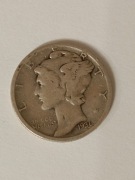 USA Merkury One Dime Ag.2,26g.17,91mm.1936r.