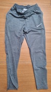 Spodnie 147-158cm Nike Dri-Fit logo,dresy szare