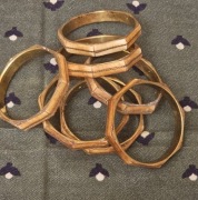 EKO Bransolety z drewnem z balsy Vintage wykonane ręcznie