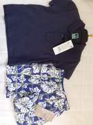 Komplet chłopięcy koszulka polo + szorty r.101