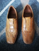 Skórzane męskie półbuty Softwalk r. 44 handmade