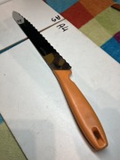 noz FISKARS vintage pomaranczowa raczka do chleba