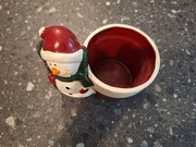 świąteczna doniczka bałwan