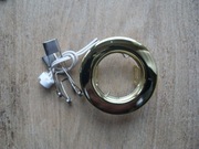 Oprawa oświetleniowa halogenowa wpuszczana na żarówkę typu MR 16, złota