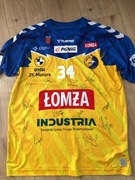 Oryginalna koszulka z autografami piłkarzy ręcznych Industria Kielce