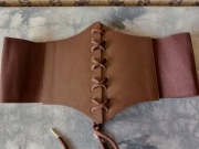 gorset damski pas brązowy