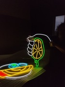 Cytryna Neonowy Znak LED.dekoracje z neonu 