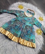 Piękna szmaragdowa sukienka Święta