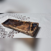 Miska  drewniana dekoracyjna ręcznie robiona.