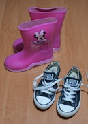 Conversy i kalosze dla dziewczynki rozm 28