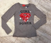 Bluzka GIRL POWER szara 116