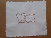 SERWETKA WIELKANOCNA HAFT RICHELIEU