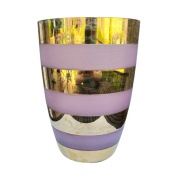 Duży wazon złocony, Bohemia, Czechosłowacja, lata 80.