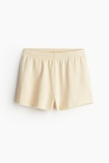 H&M szorty spodenki dresowe żółte masełkowe luźne szerokie nogawki boho S