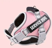 Regulowane Mocne Szelki dla psa, odblaskowe z uchwytem 