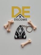 Personalizowany brelok z psem, Basset hound