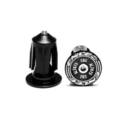 Czarne barendy do kierownicy zaślepki rower dh fr bmx 