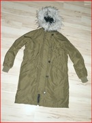 długa kurtka parka H&M ciepła UNISEX * S M  j NOWA *GRATIS