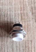 Przełącznik chwilowy metal przycisk BIAŁY 2pin (31)