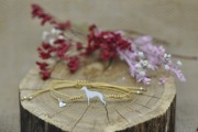 Whippet / Chart angielski - bransoletka z psem, srebro 925