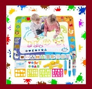 MATA WODNA DO MALOWANIA XXL 120x90 CM PIECZĄTKI PISAKI ELEGANCKIE PUDEŁKO