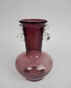 Wazon Tarnowiec motylek szkło kolorowe PRL vintage