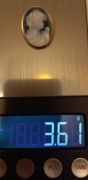 Zawieszka - broszka złota Camea, pr. 585, 3,61 g, 