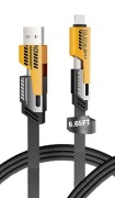 Kabel do ładowarki wielofunkcyjny 65W 1m NOWY