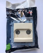 Gniazdo RTV końcowe Simon10 CAK.01/41 kremowe