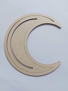 Obręcz drewniana makrama Księżyc Łapacz snów 