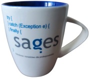 Kubek SAGES - szkolenia i doradztwo dla profesjonalistów - śliczny - NOWY