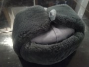 Czapka uszanka milicyjna z 1989 roku rozmiar 54