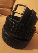 Pasek czarne ćwieki gotyk ghost Punk rock shox 