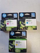 Tusze HP 903XL CMY Oryginał Nowe
