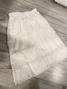 Biała ażurowa spódnica midi Reserved S jak nowa